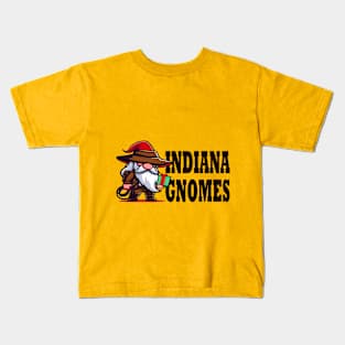 Indiana Gnomes - Adventurous Cute Gnome Tee Kids T-Shirt